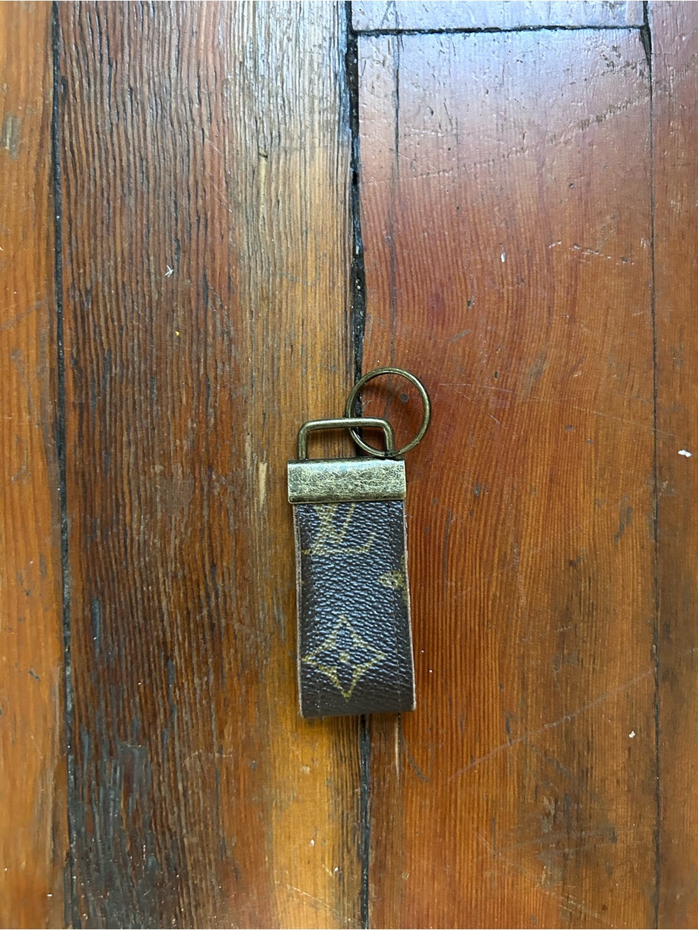 Upcycled Louis Vuitton Leather Key Chain holder
